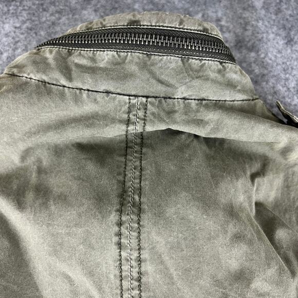 Levi Strauss & Co Army Green Cargo Zip Up Tunic Vest with pockets size‎ S - Picture 4 of 8